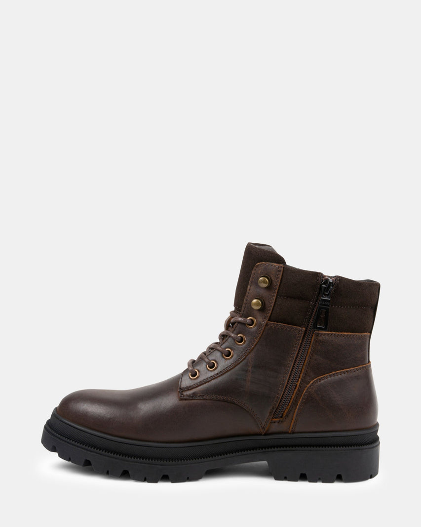 BYRON BROWN LEATHER - Men's Shoes - Steve Madden Canada