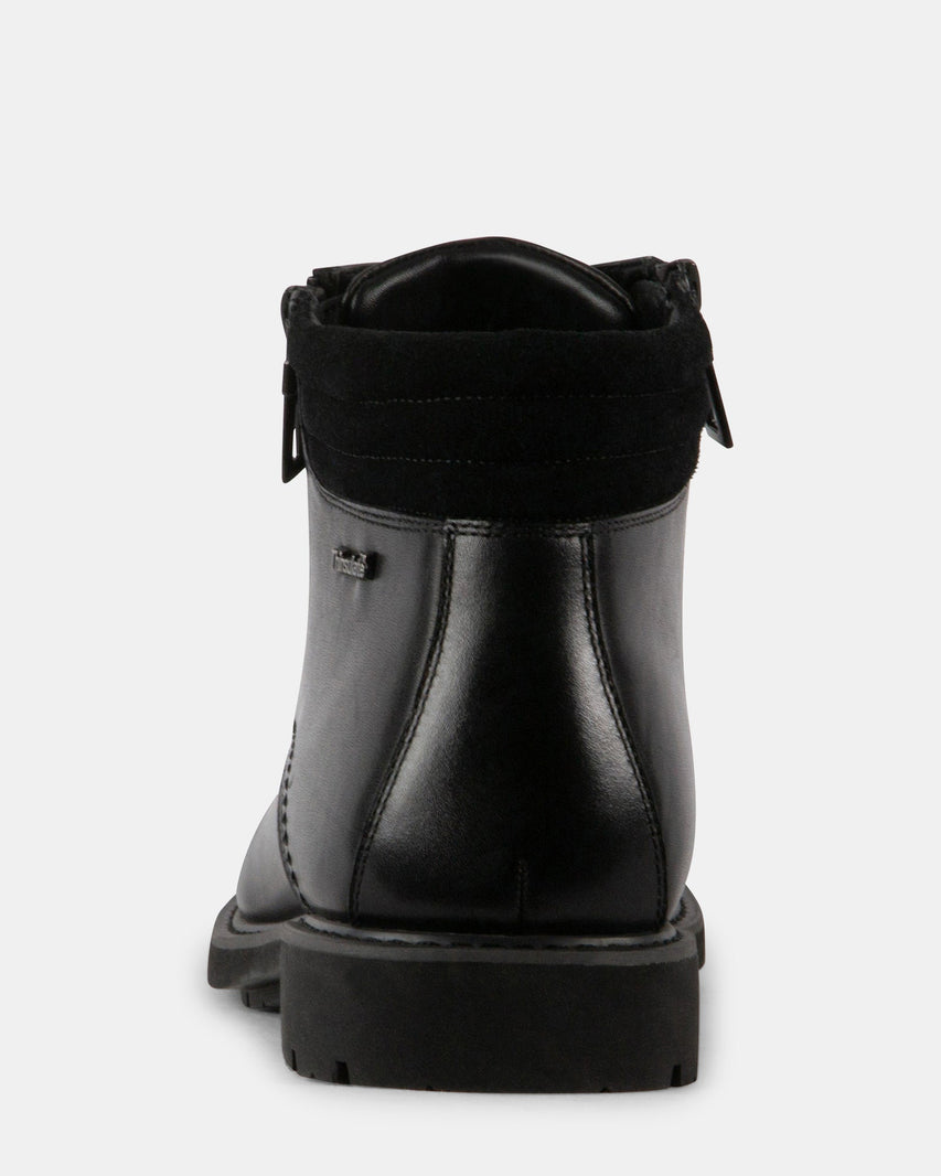 DAVON BLACK LEATHER - Men's Shoes - Steve Madden Canada