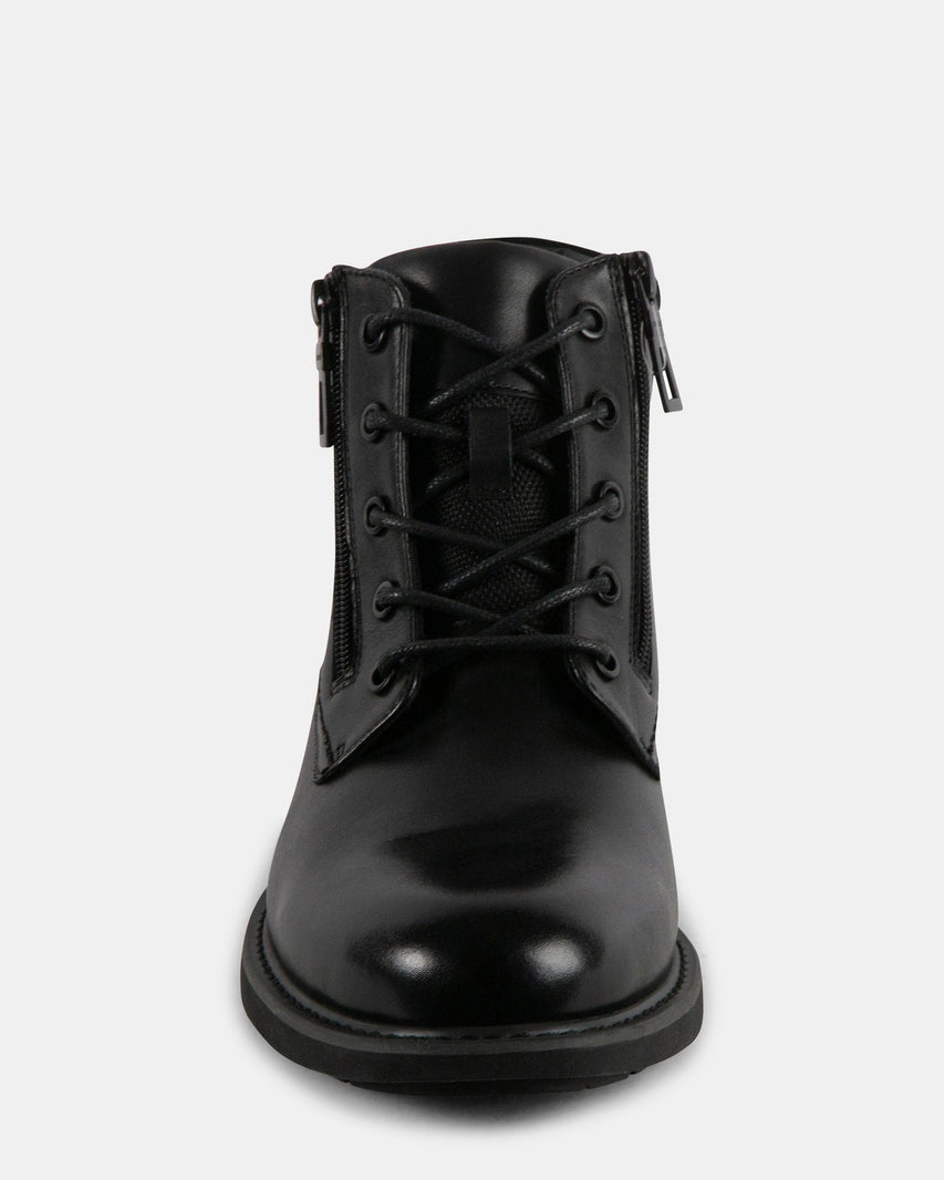 DAVON BLACK LEATHER - Men's Shoes - Steve Madden Canada