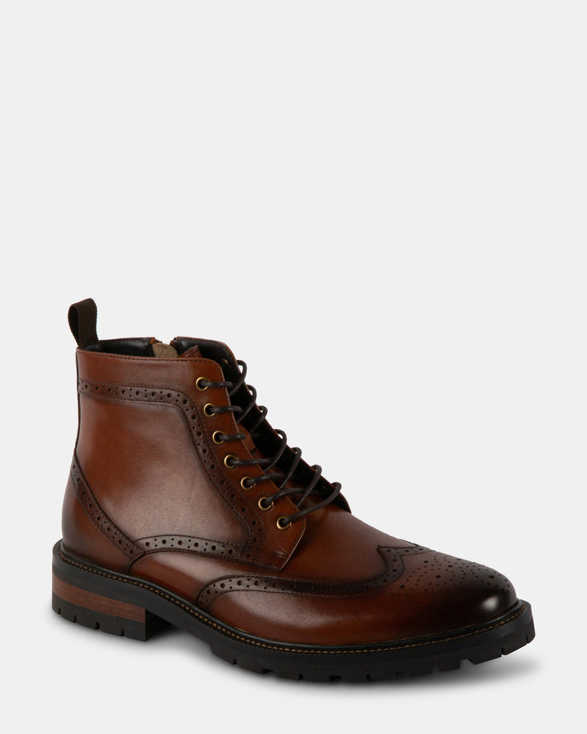 SANTOS TAN LEATHER - Men's Shoes - Steve Madden Canada