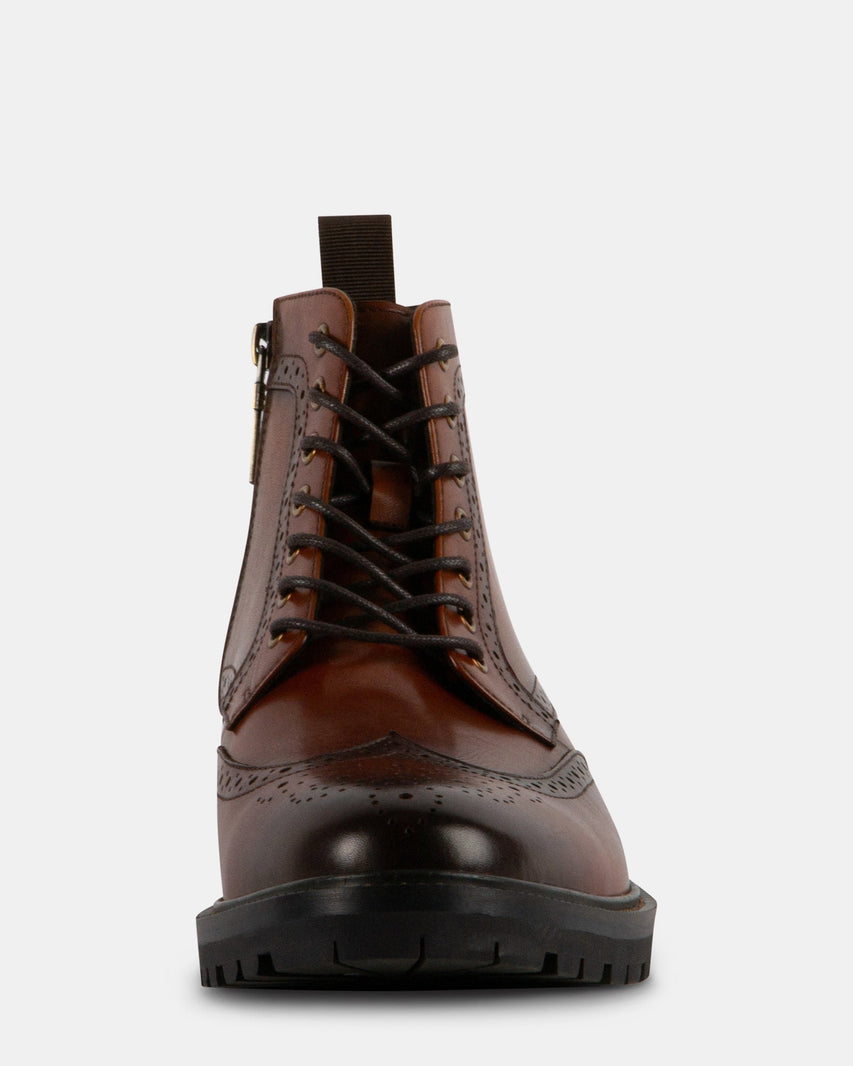 SANTOS TAN LEATHER - Men's Shoes - Steve Madden Canada