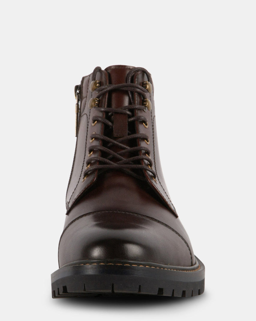 SERGIO BROWN LEATHER - Men's Shoes - Steve Madden Canada