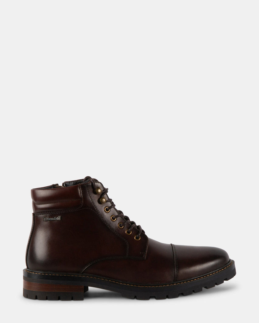 SERGIO BROWN LEATHER - Men's Shoes - Steve Madden Canada