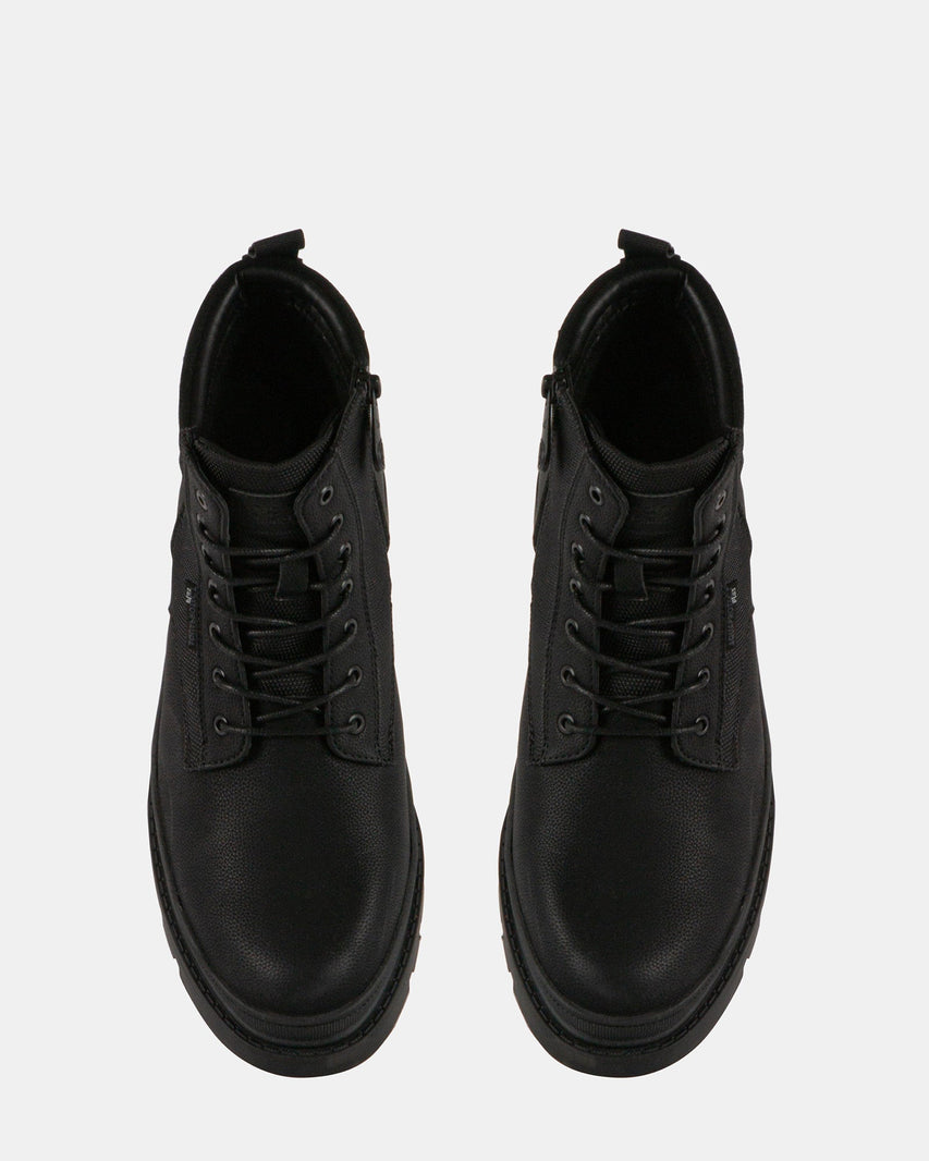 CEDRIC BLACK LEATHER - Men's Shoes - Steve Madden Canada