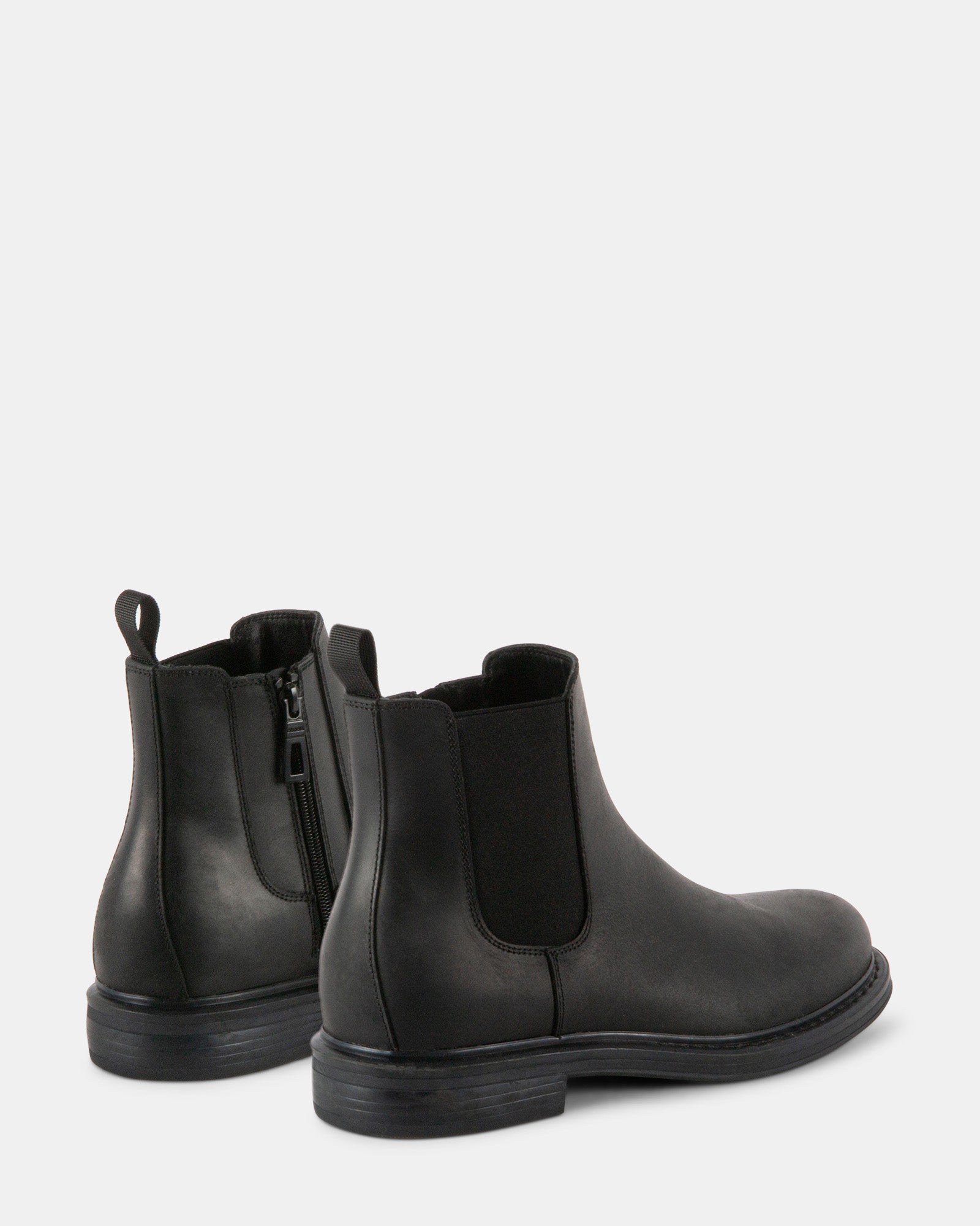 LEANDRO BLACK LEATHER - Men's Shoes - Steve Madden Canada