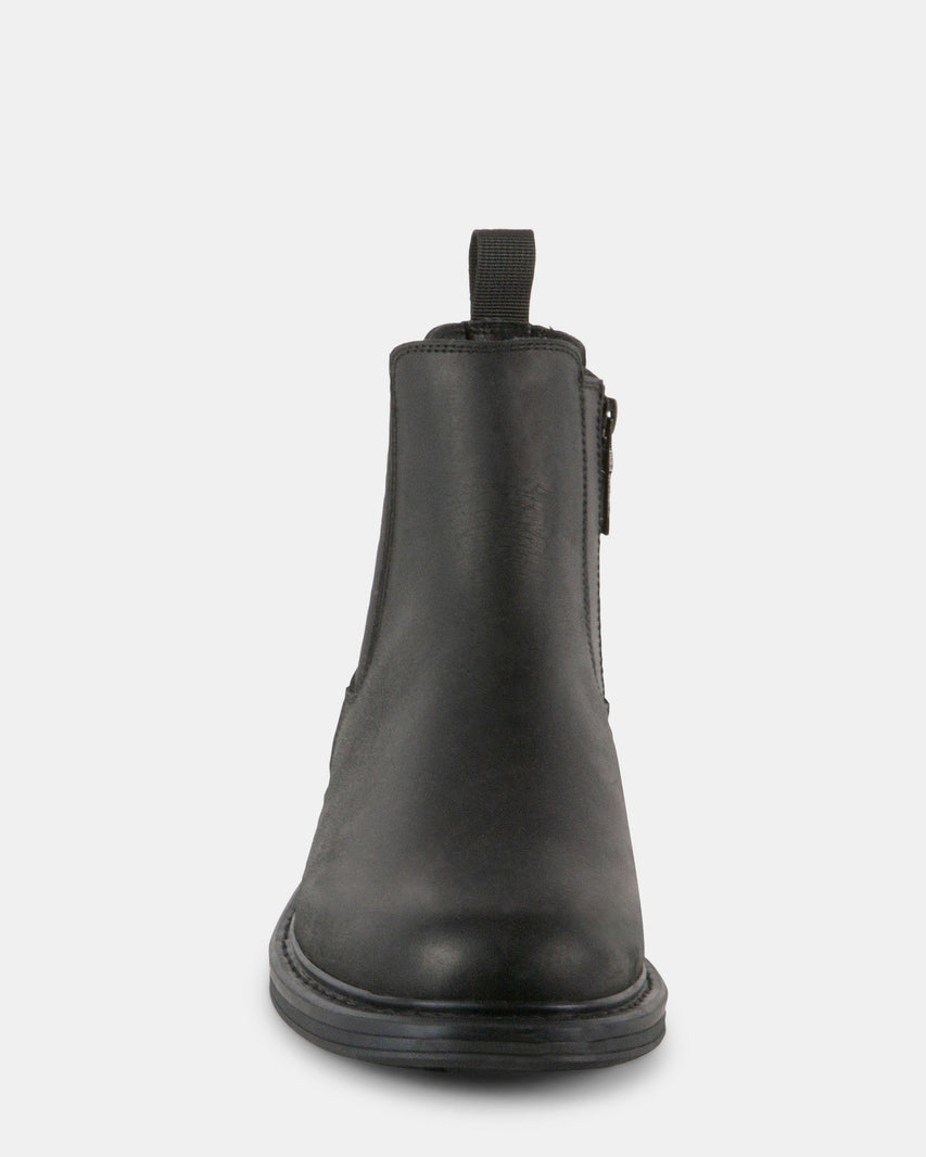 LEANDRO BLACK LEATHER - Men's Shoes - Steve Madden Canada
