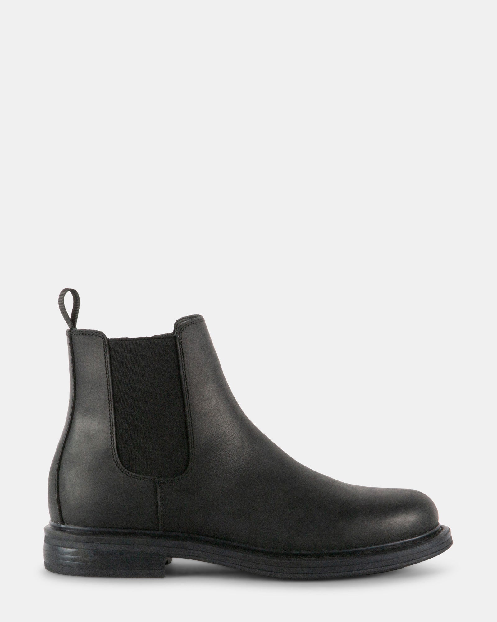 LEANDRO BLACK LEATHER - Men's Shoes - Steve Madden Canada