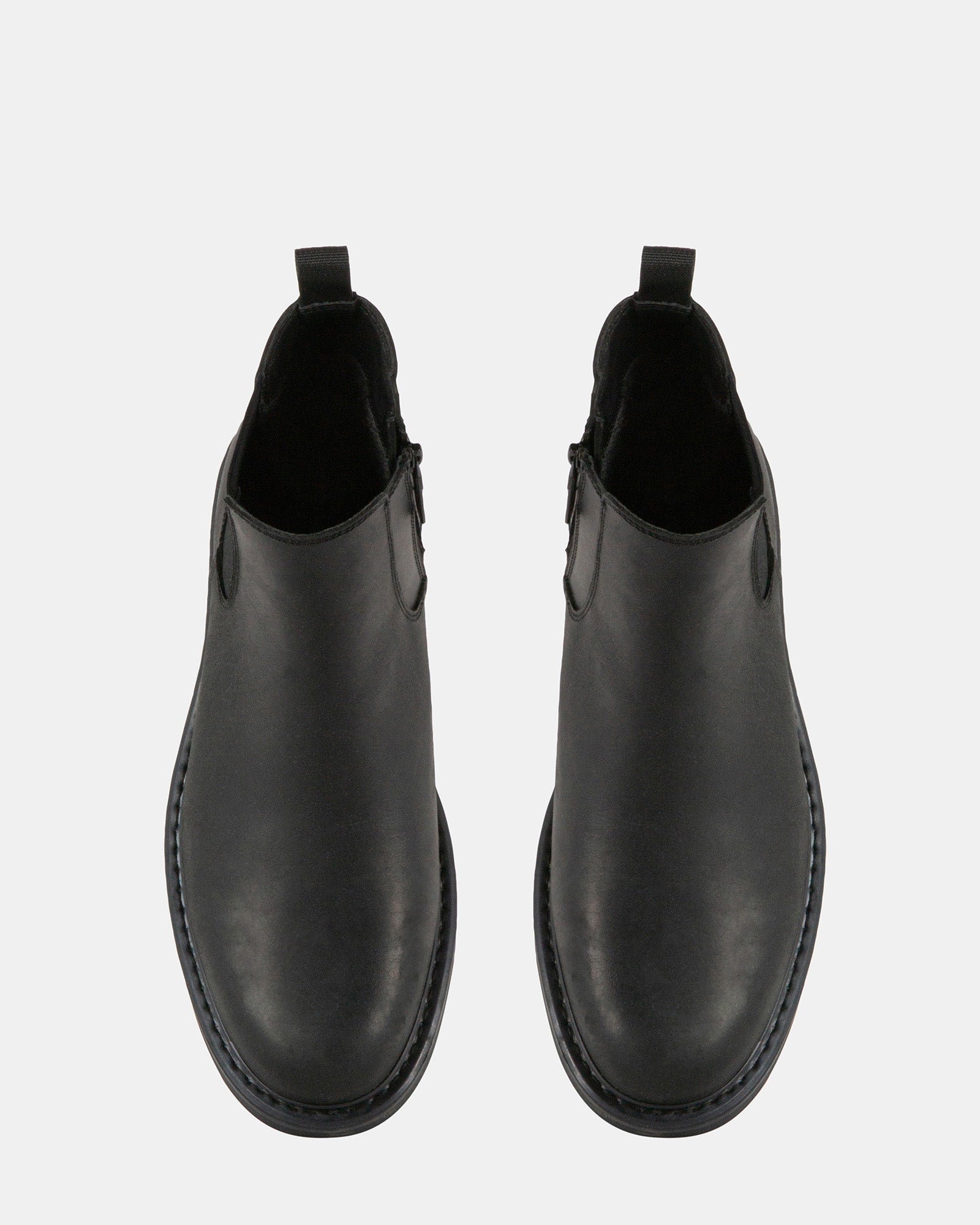 LEANDRO BLACK LEATHER - Men's Shoes - Steve Madden Canada