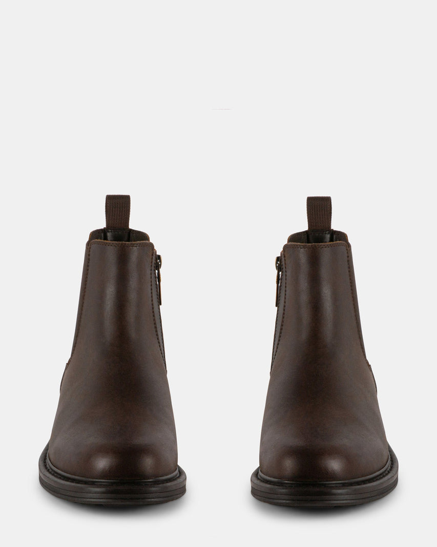 LEANDRO BROWN LEATHER - Men's Shoes - Steve Madden Canada