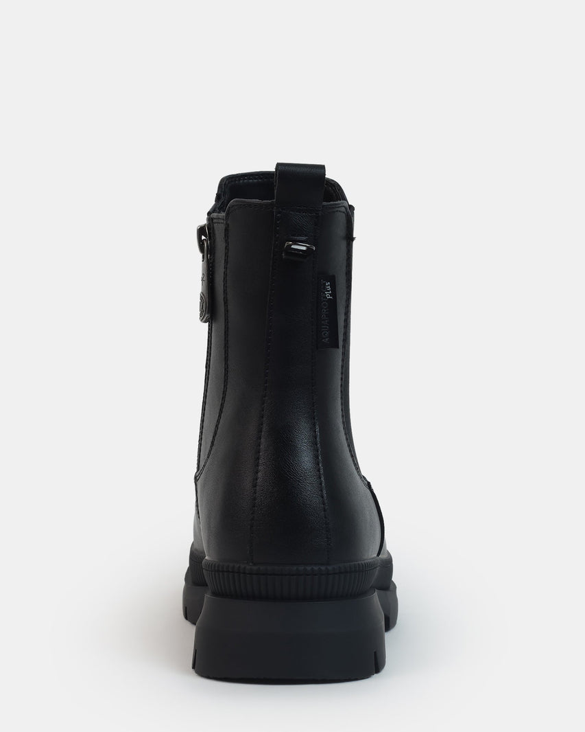 NOELENE BLACK LEATHER - Women's Shoes - Steve Madden Canada