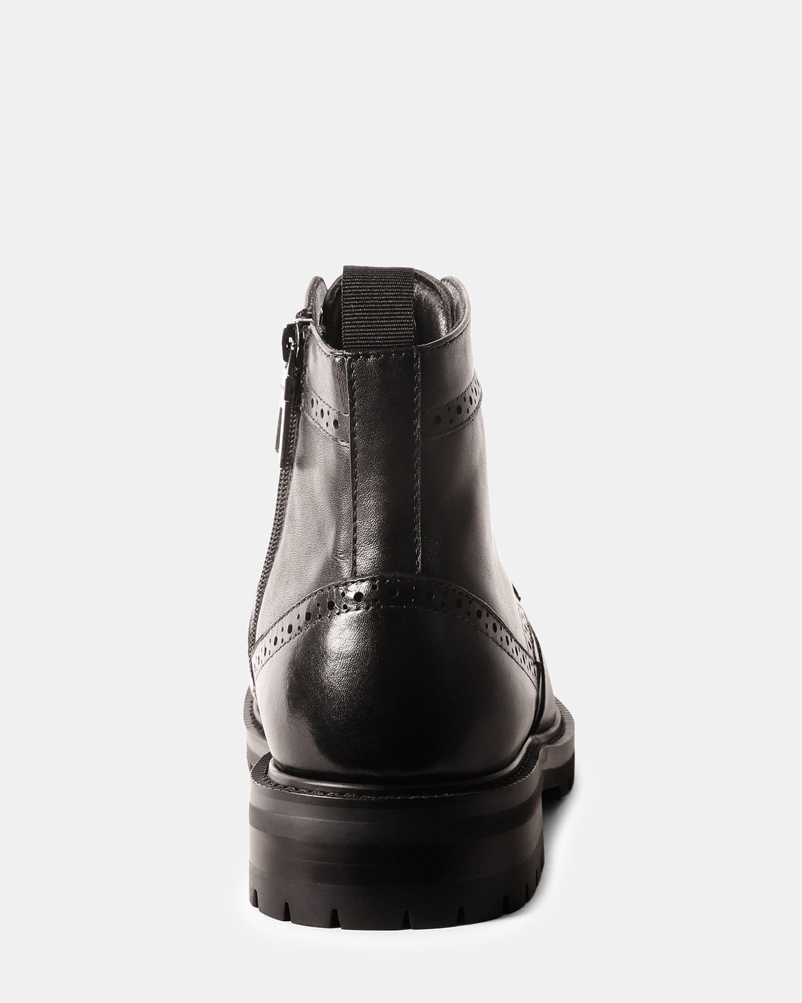 SANTOS BLACK LEATHER - Men's Shoes - Steve Madden Canada