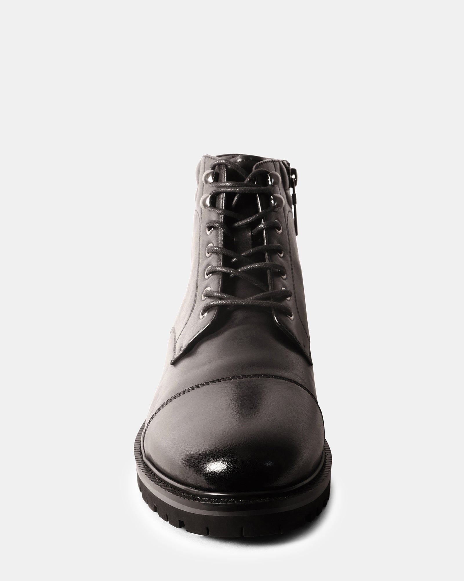 SERGIO BLACK LEATHER - Men's Shoes - Steve Madden Canada