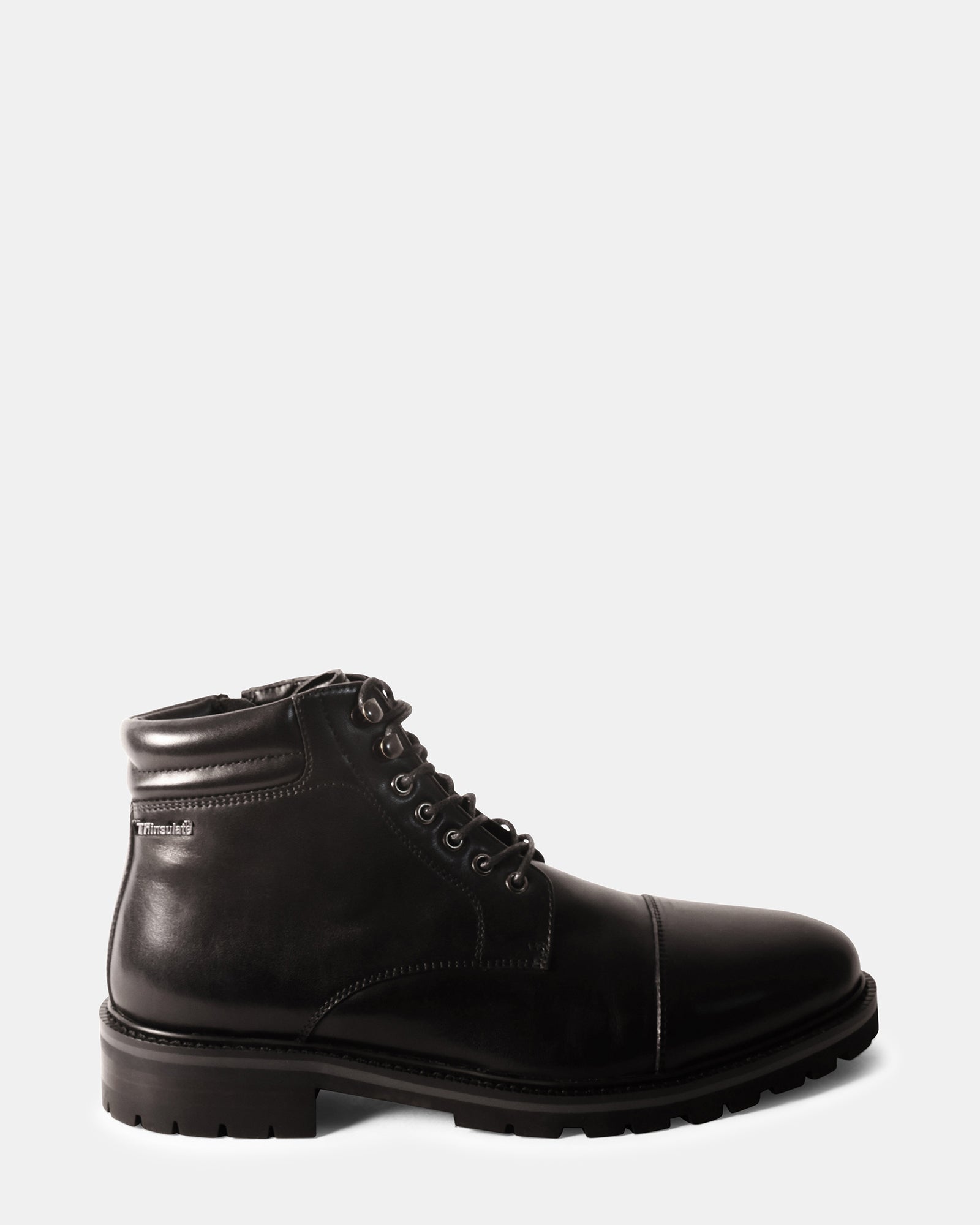 SERGIO BLACK LEATHER - Men's Shoes - Steve Madden Canada