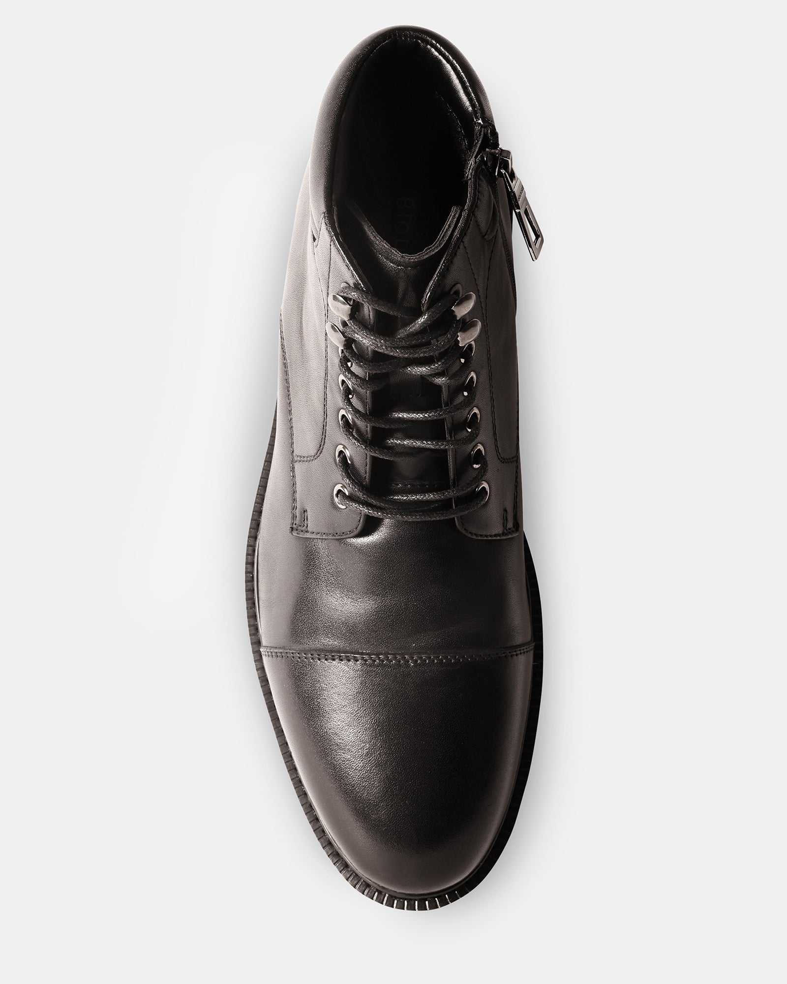 SERGIO BLACK LEATHER - Men's Shoes - Steve Madden Canada