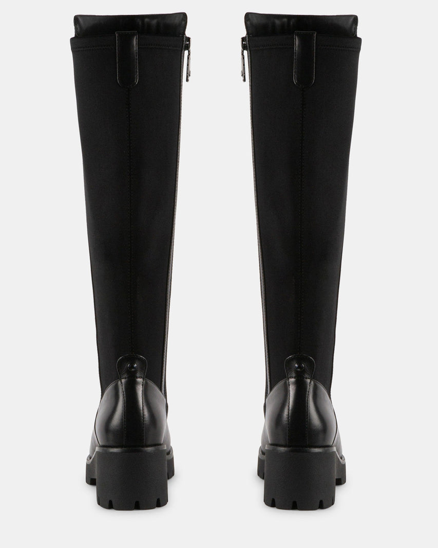 JAZLYNN BLACK LEATHER - Women's Shoes - Steve Madden Canada