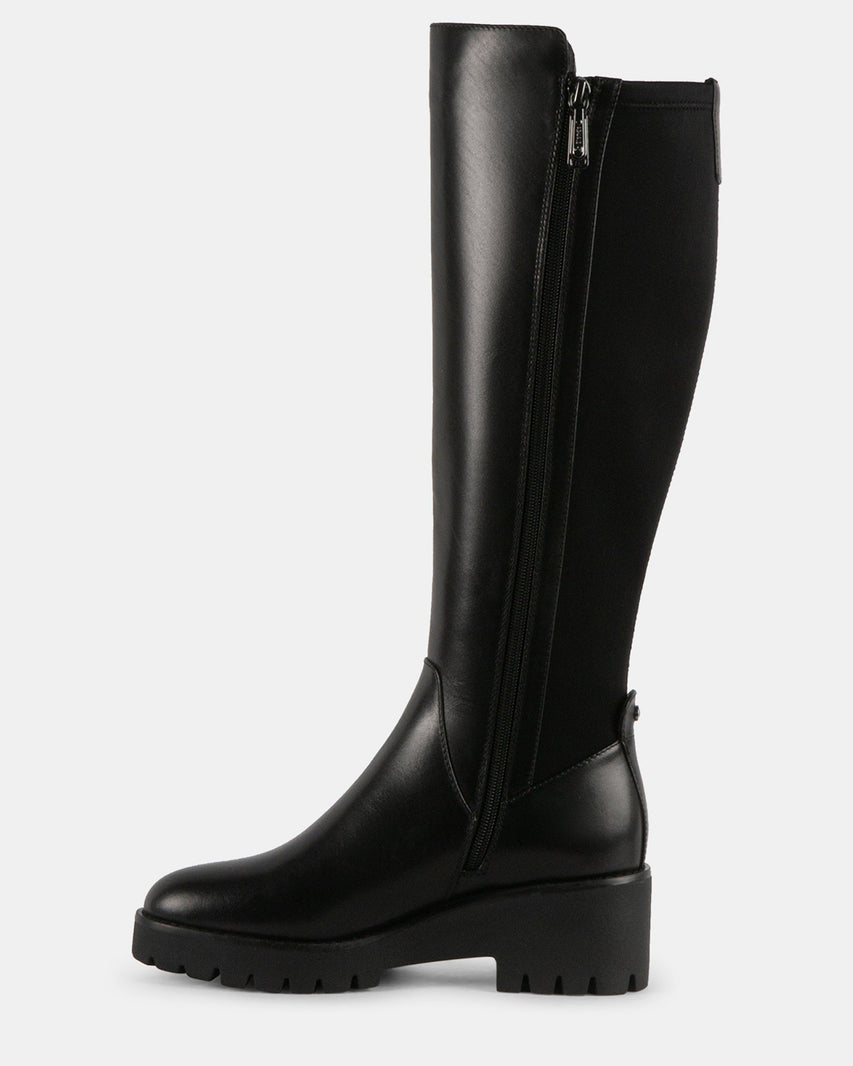 JAZLYNN BLACK LEATHER - Women's Shoes - Steve Madden Canada