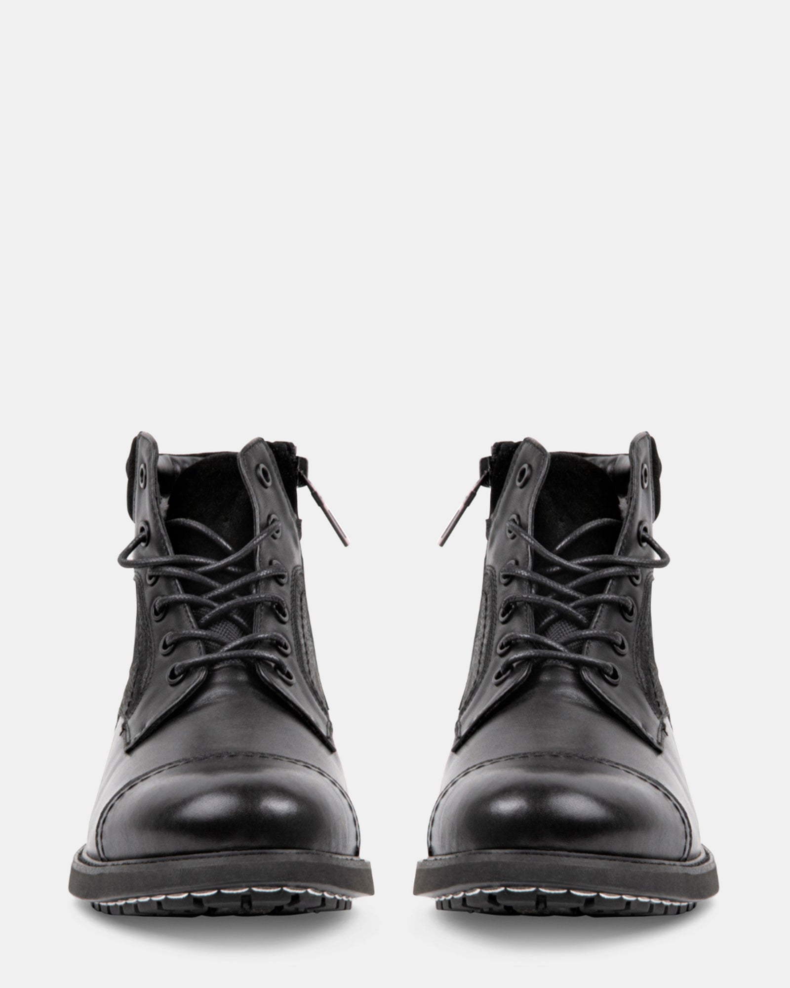 DARIN BLACK LEATHER - Men's Shoes - Steve Madden Canada