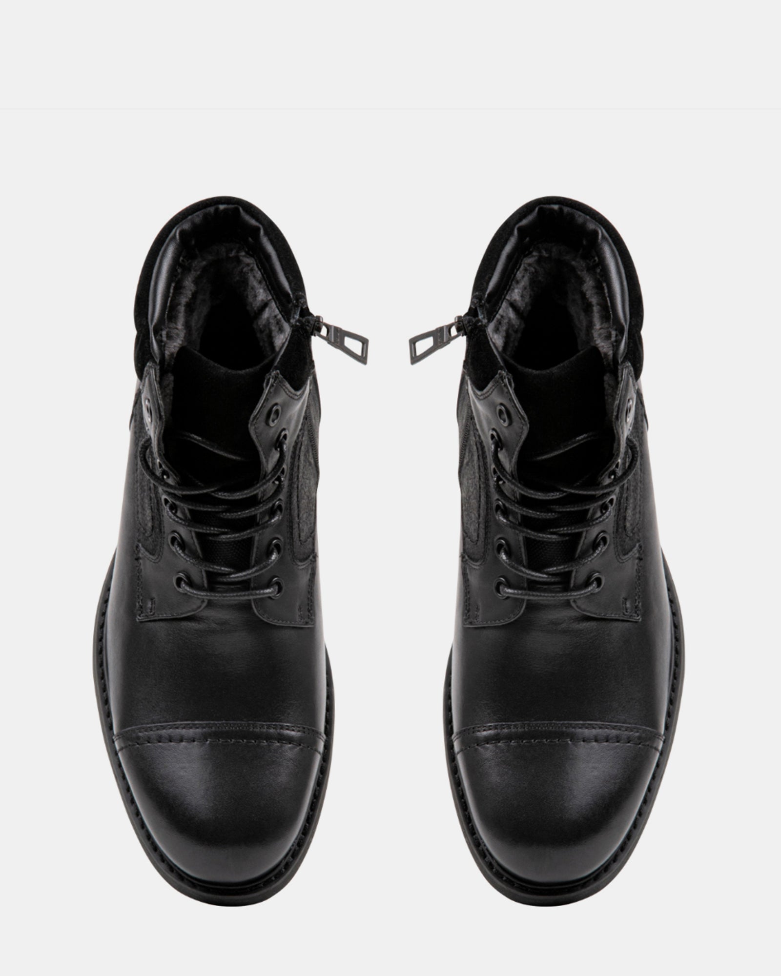 DARIN BLACK LEATHER - Men's Shoes - Steve Madden Canada