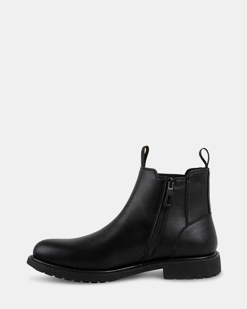 DEVLAN BLACK LEATHER - Men's Shoes - Steve Madden Canada
