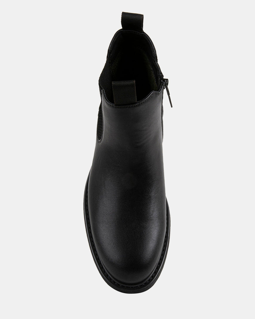 DEVLAN BLACK LEATHER - Men's Shoes - Steve Madden Canada