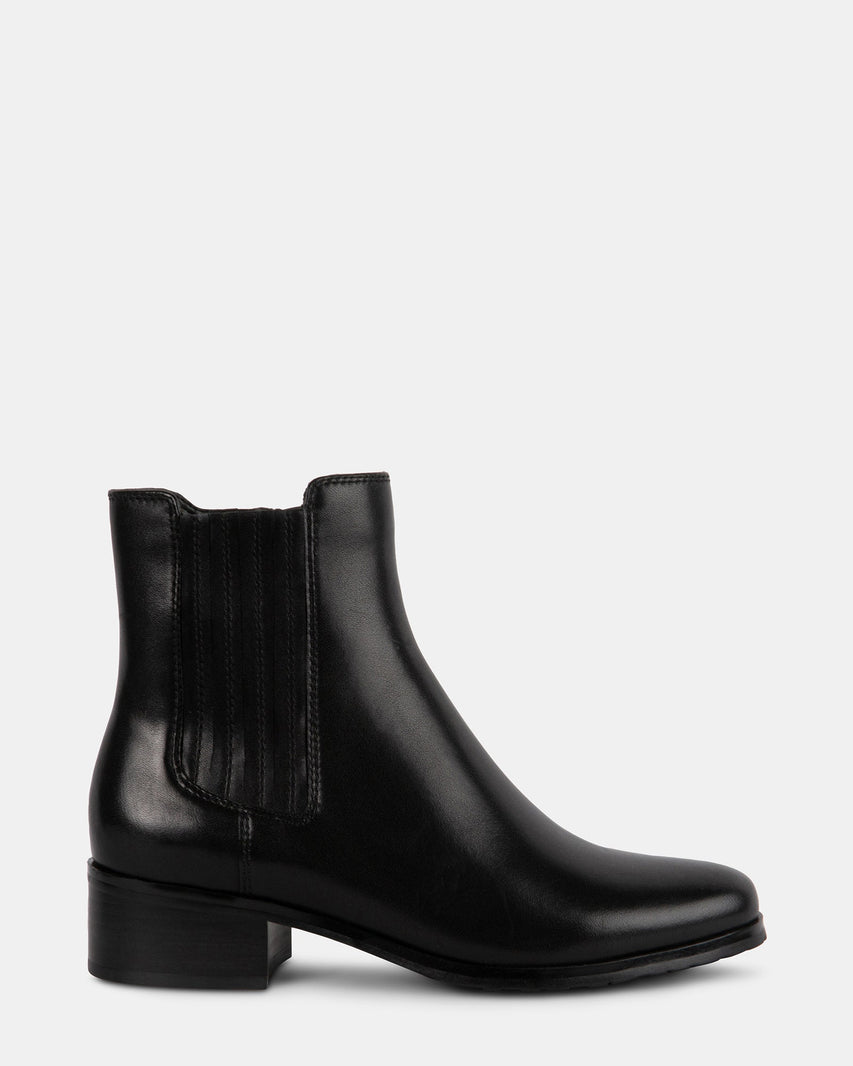 GISELE BLACK LEATHER - Women's Shoes - Steve Madden Canada