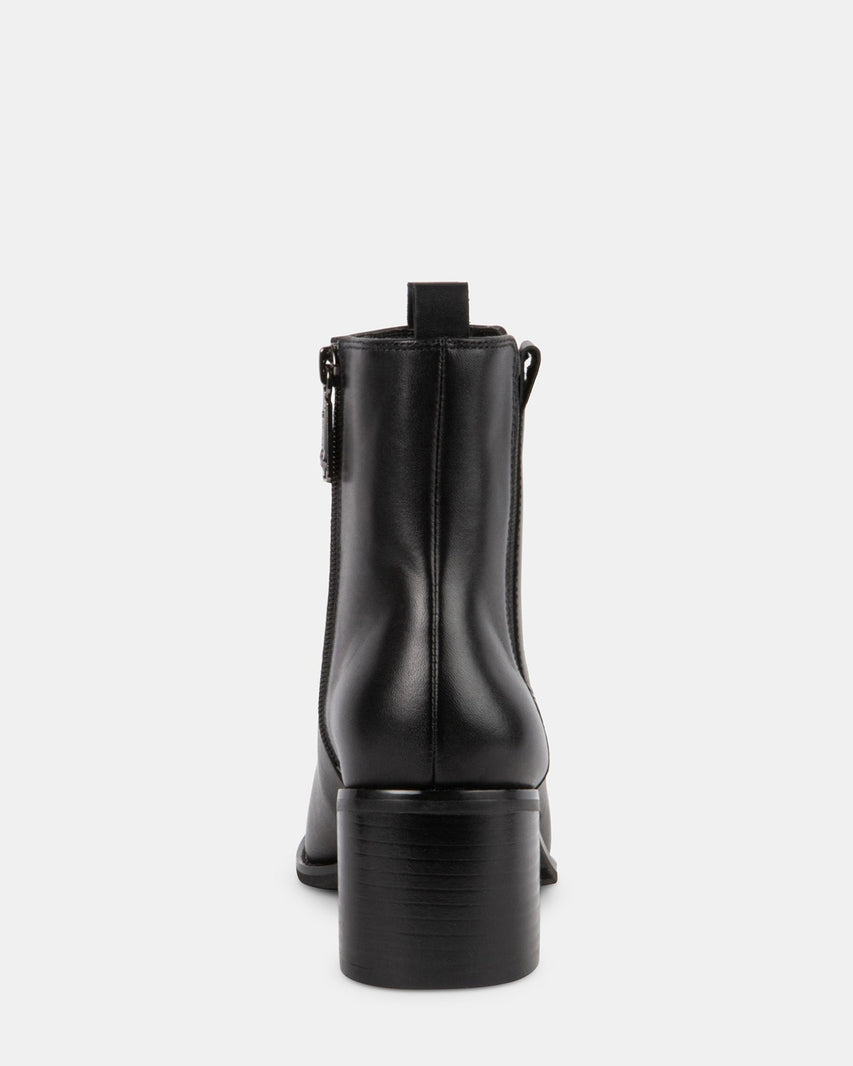 MALLORY BLACK LEATHER - Women's Shoes - Steve Madden Canada