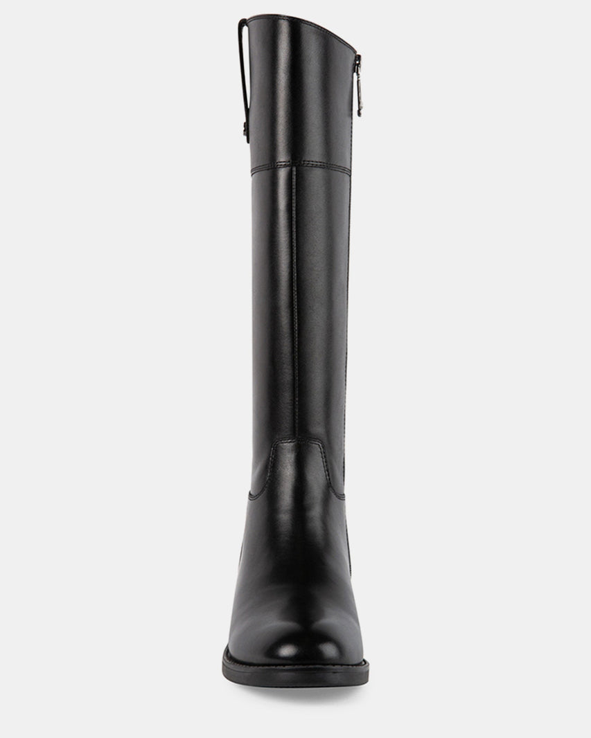 ERIN BLACK LEATHER - Women's Shoes - Steve Madden Canada