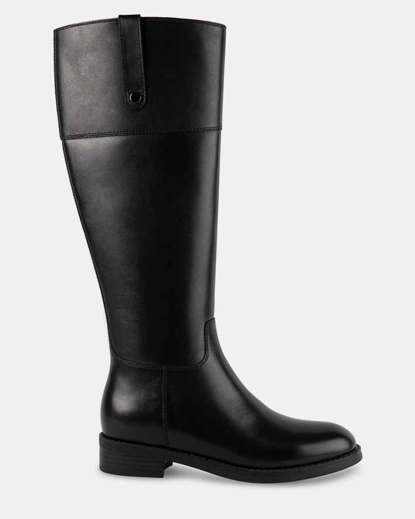 ERIN BLACK LEATHER - Women's Shoes - Steve Madden Canada