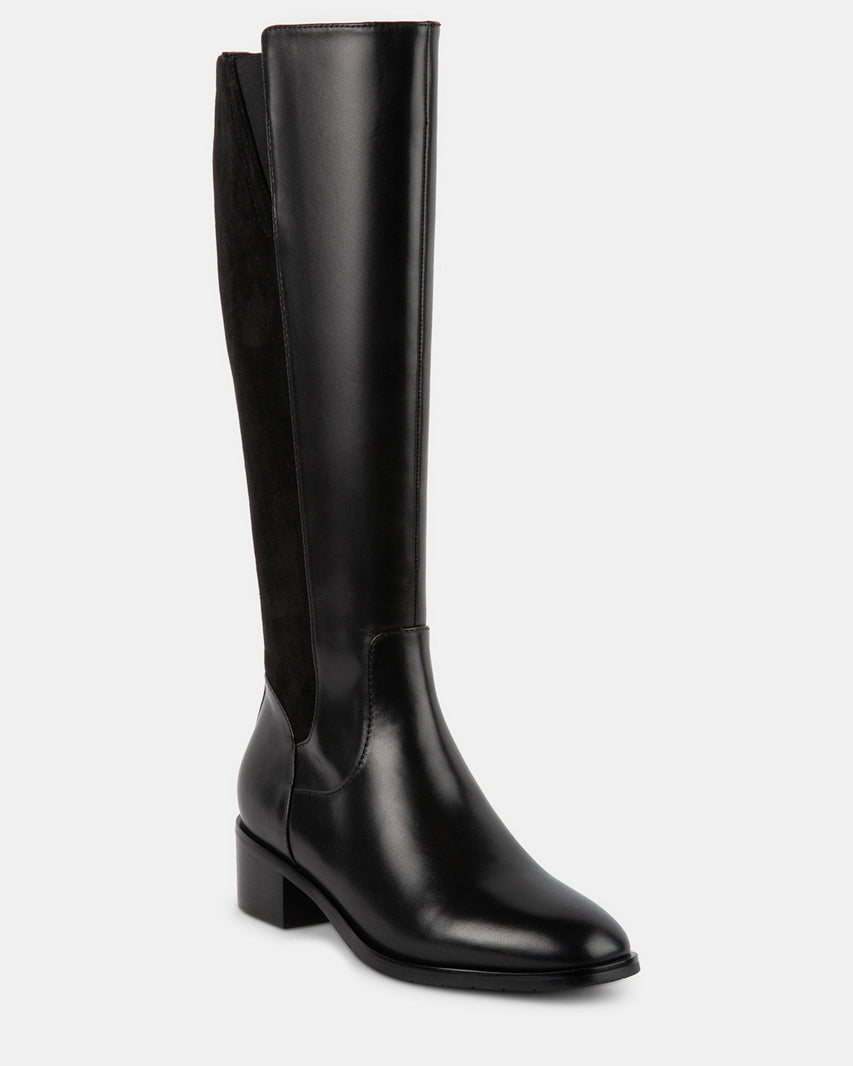 SERENAAA BLACK LEATHER - Women's Shoes - Steve Madden Canada