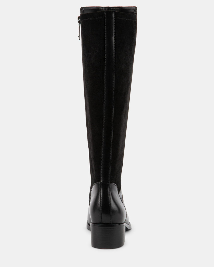 SERENAAA BLACK LEATHER - Women's Shoes - Steve Madden Canada
