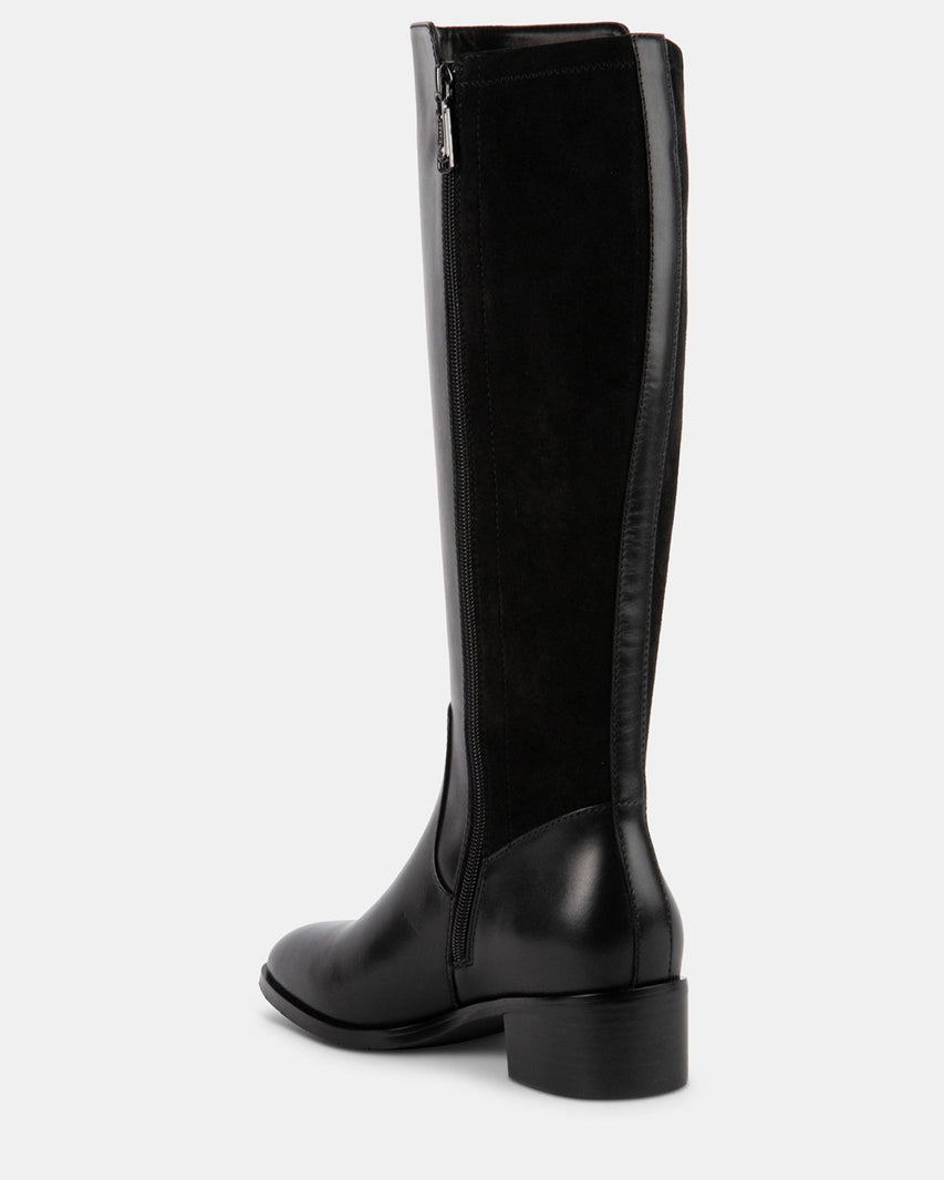 SERENAAA BLACK LEATHER - Women's Shoes - Steve Madden Canada