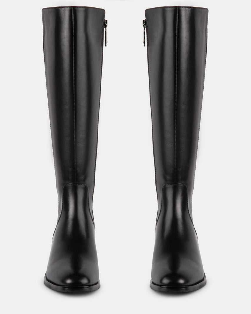 SERENAAA BLACK LEATHER - Women's Shoes - Steve Madden Canada