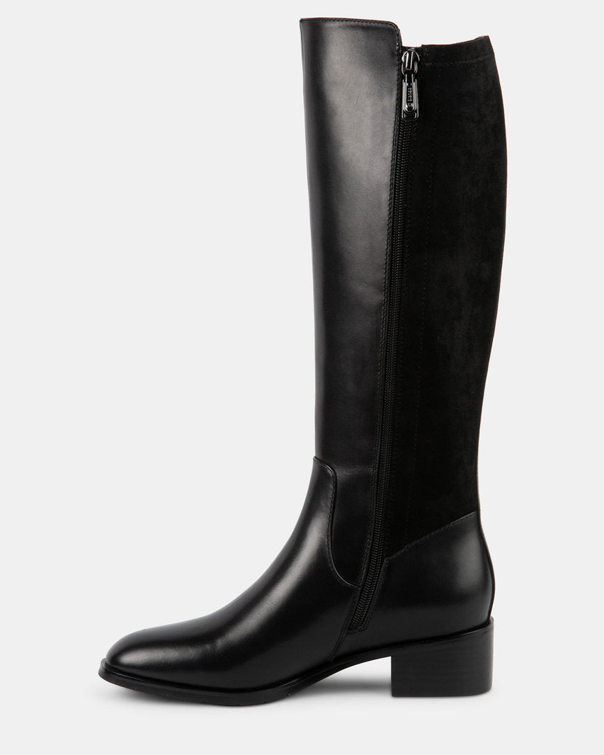 SERENAAA BLACK LEATHER - Women's Shoes - Steve Madden Canada