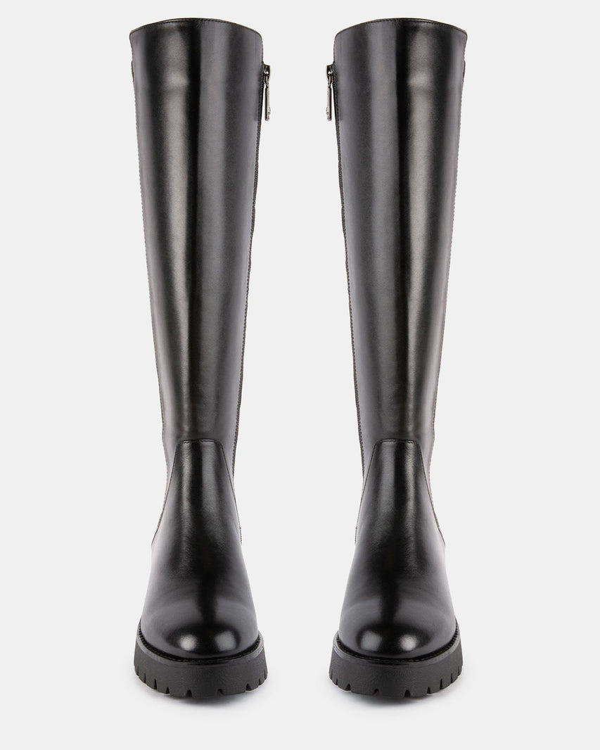 JAZLYNN BLACK LEATHER - Women's Shoes - Steve Madden Canada