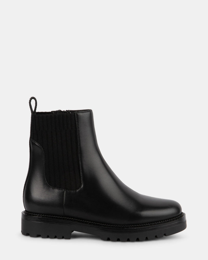 HAPPY BLACK LEATHER - Women's Shoes - Steve Madden Canada