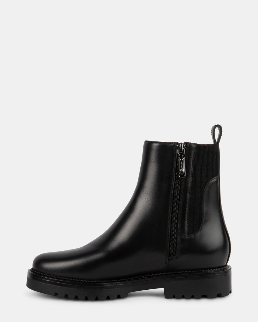 HAPPY BLACK LEATHER - Women's Shoes - Steve Madden Canada