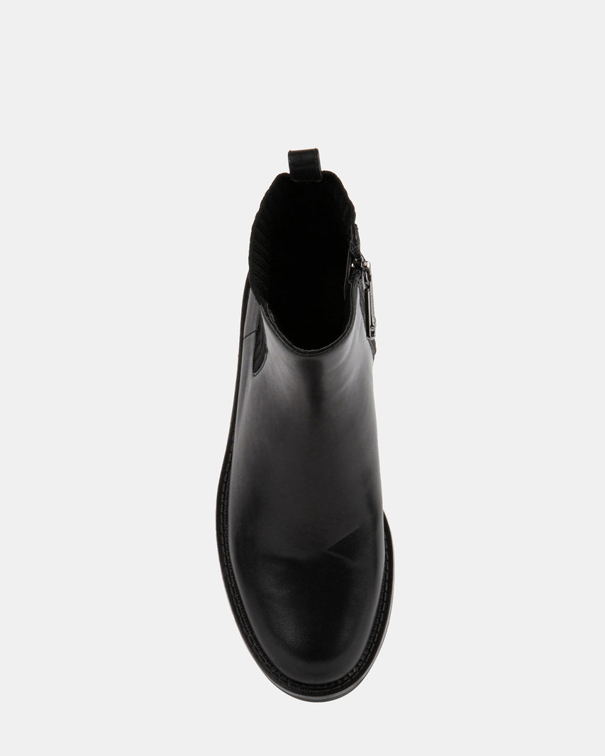 HAPPY BLACK LEATHER - Women's Shoes - Steve Madden Canada