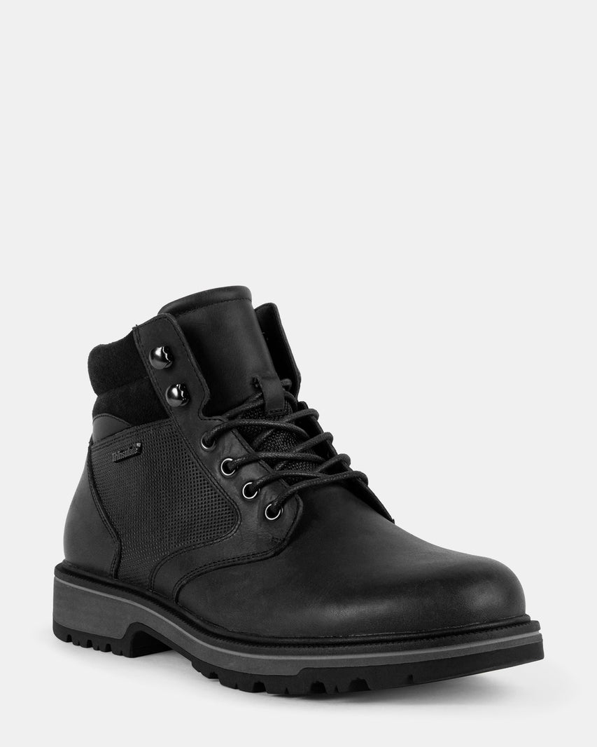 GABE BLACK LEATHER - Men's Shoes - Steve Madden Canada