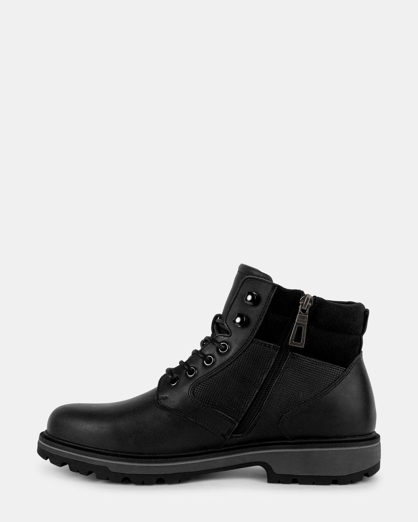 GABE BLACK LEATHER - Men's Shoes - Steve Madden Canada