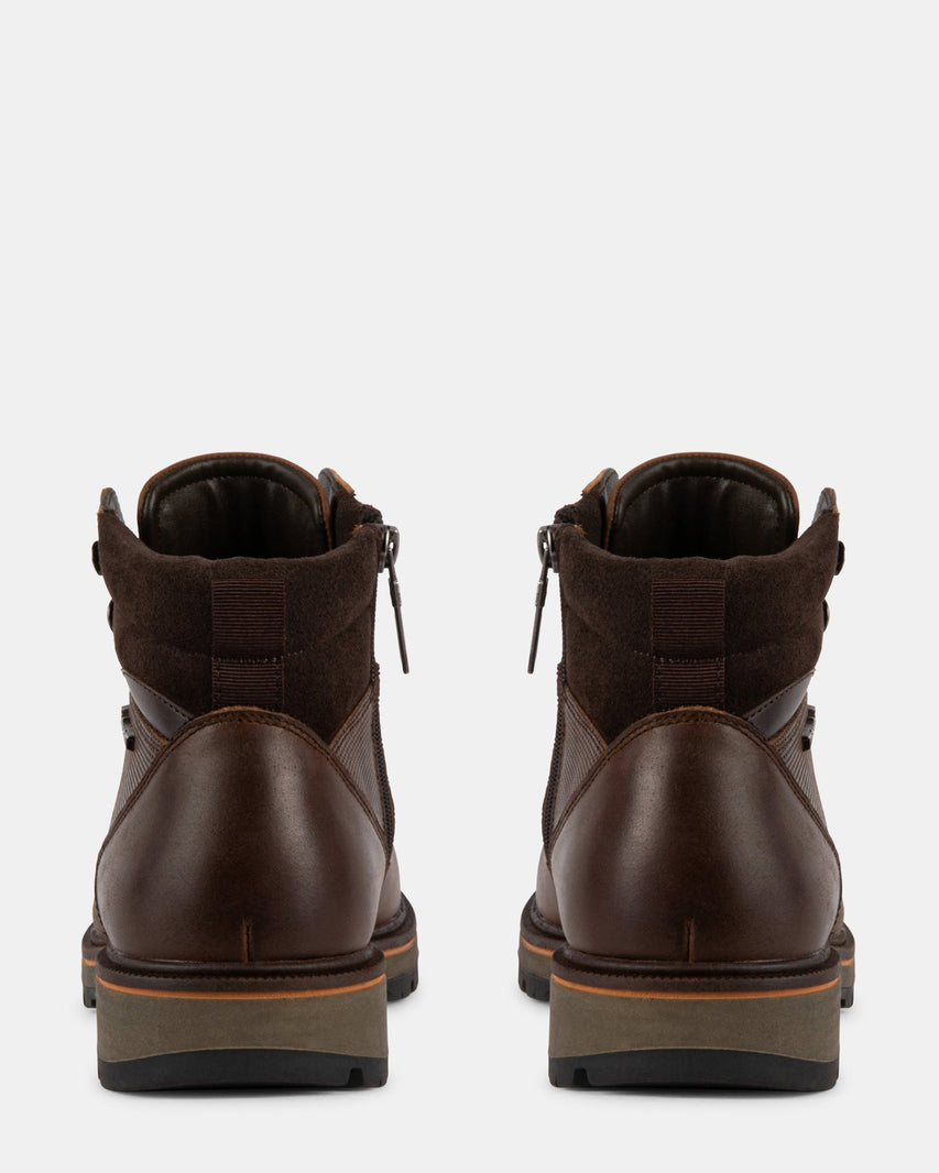 GABE BROWN LEATHER - Men's Shoes - Steve Madden Canada
