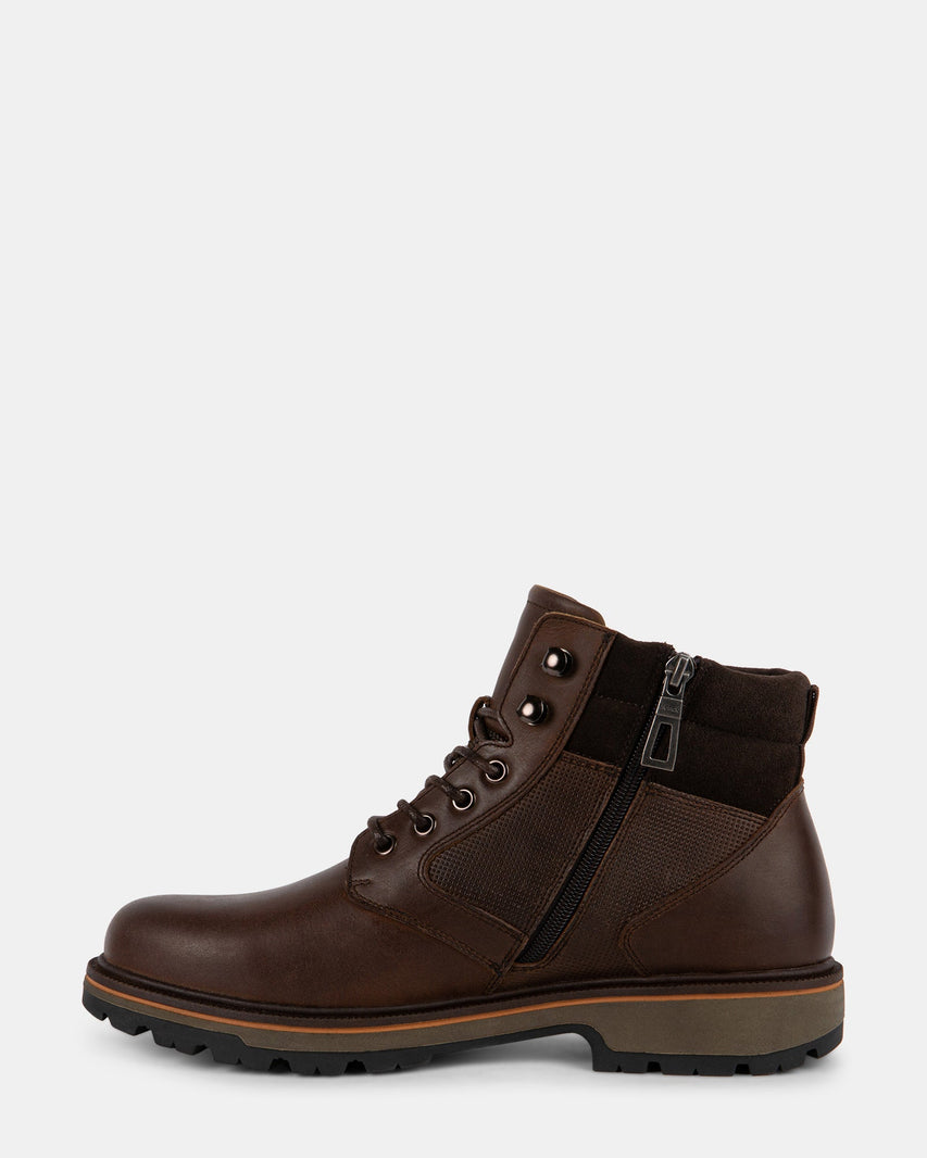 GABE BROWN LEATHER - Men's Shoes - Steve Madden Canada