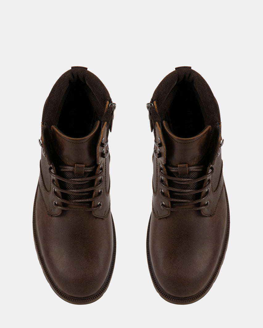 GABE BROWN LEATHER - Men's Shoes - Steve Madden Canada
