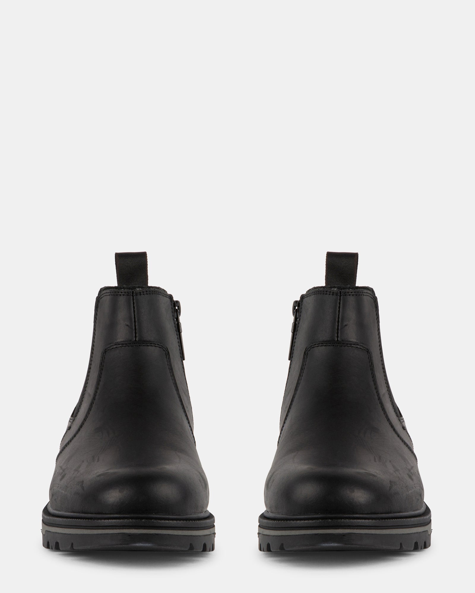 GRANT BLACK LEATHER - Men's Shoes - Steve Madden Canada