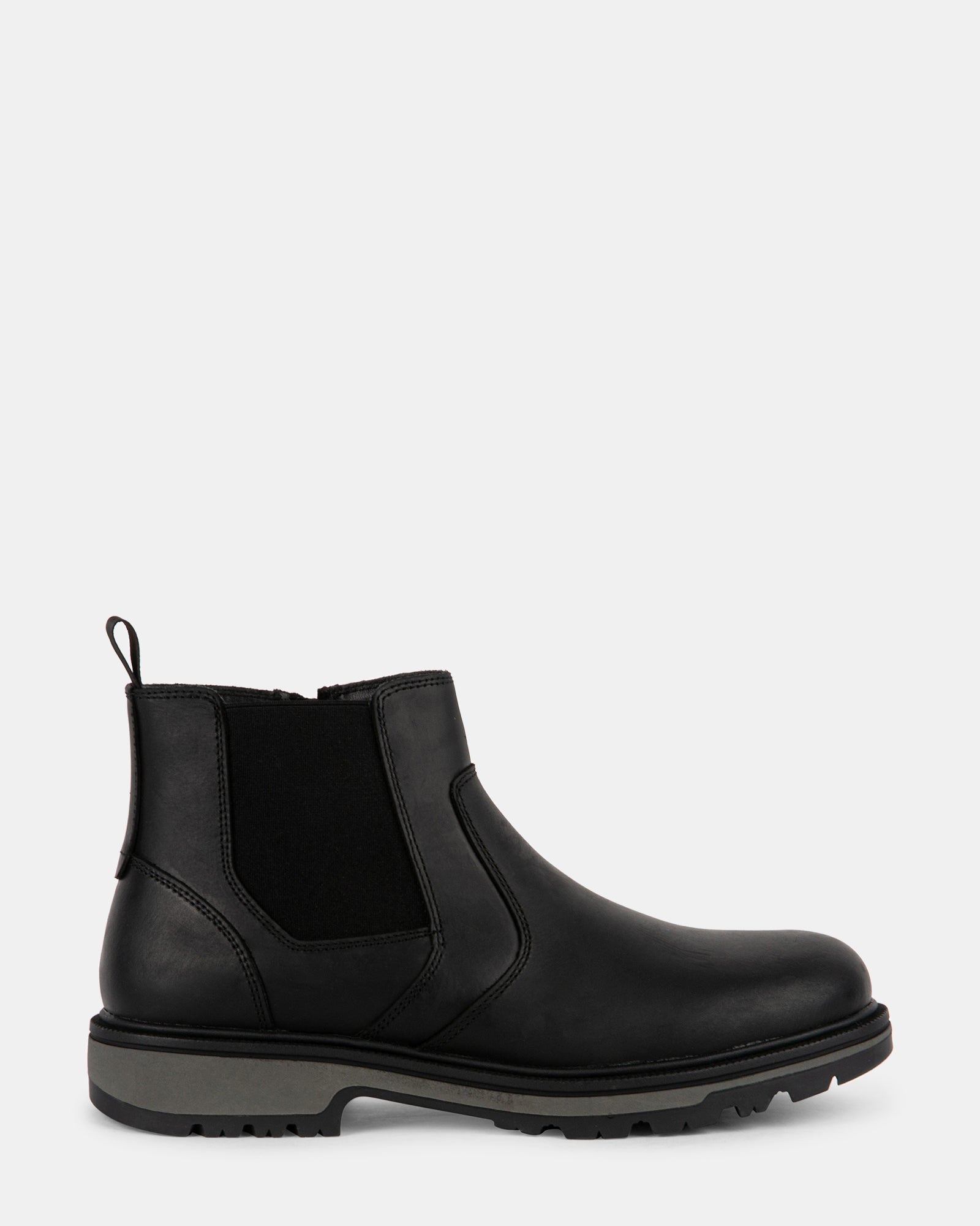 GRANT BLACK LEATHER - Men's Shoes - Steve Madden Canada