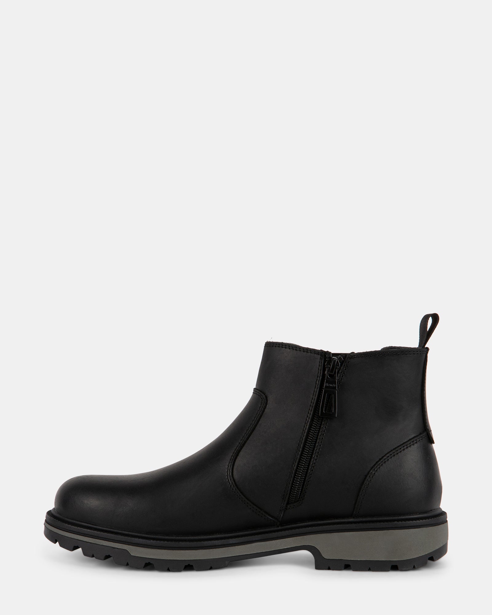 GRANT BLACK LEATHER - Men's Shoes - Steve Madden Canada