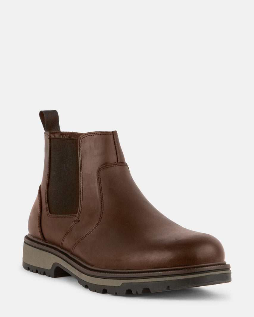 GRANT BROWN LEATHER - Men's Shoes - Steve Madden Canada