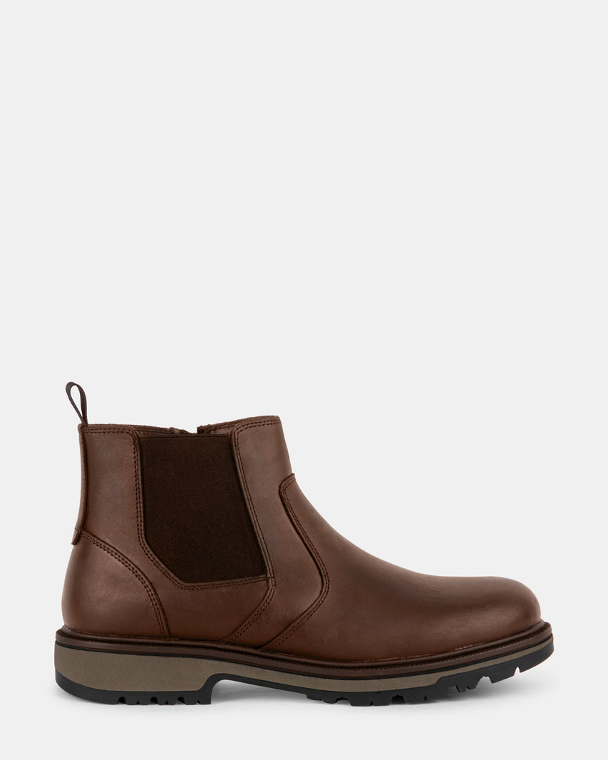GRANT BROWN LEATHER - Men's Shoes - Steve Madden Canada