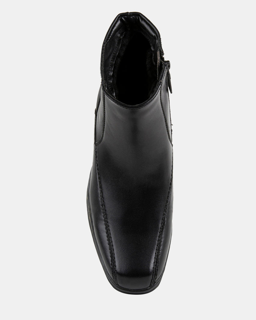 MYLESS BLACK LEATHER - Men's Shoes - Steve Madden Canada