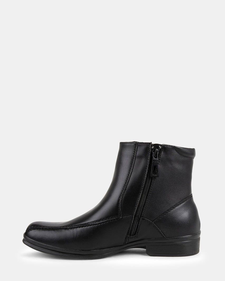 MYLESS BLACK LEATHER - Men's Shoes - Steve Madden Canada