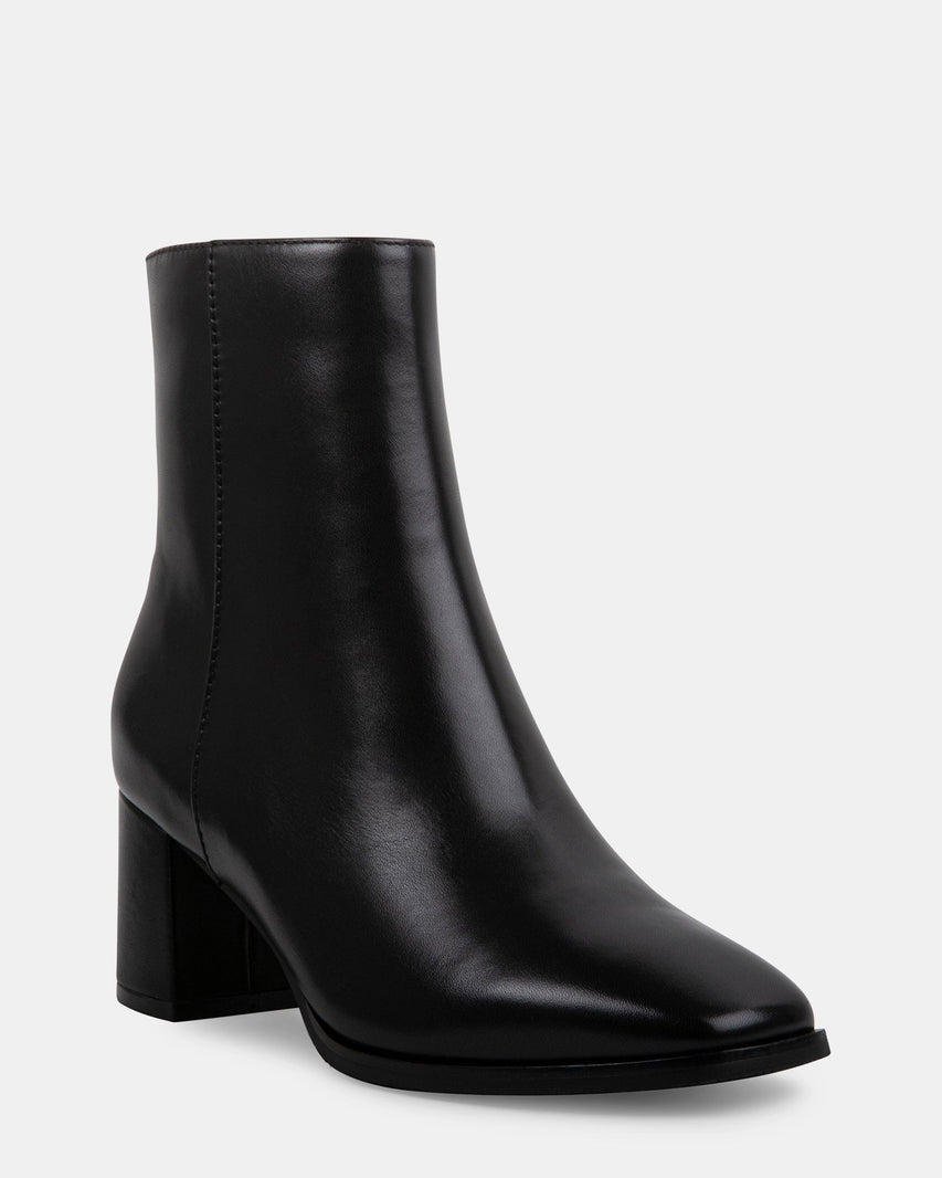 JOLENEE BLACK LEATHER - Women's Shoes - Steve Madden Canada